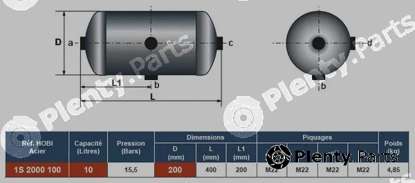 Hobi 1S2000100 — Air Tank, compressed-air system
