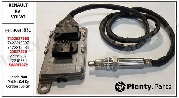 Hobi 831 — Lambda sensor Set RVI - VOLVO