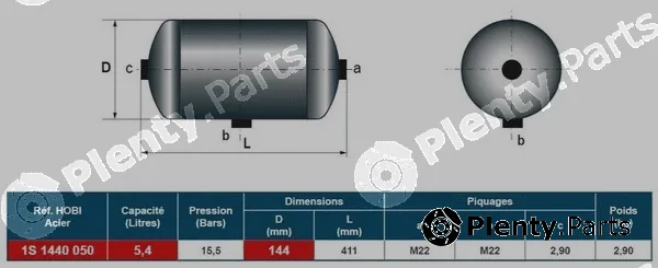 Hobi 1S1440050 — Air Tank, compressed-air system