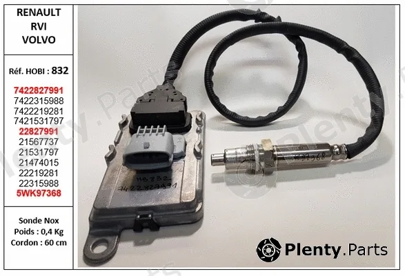 Hobi 832 — Lambda sensor Set RVI - VOLVO