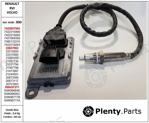 Hobi 830 — Lambda sensor Set RVI - VOLVO