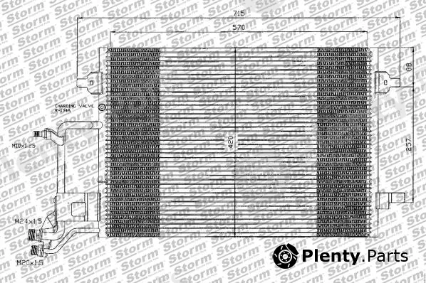 Storm Quality Parts 10207 — Condenser, air conditioning