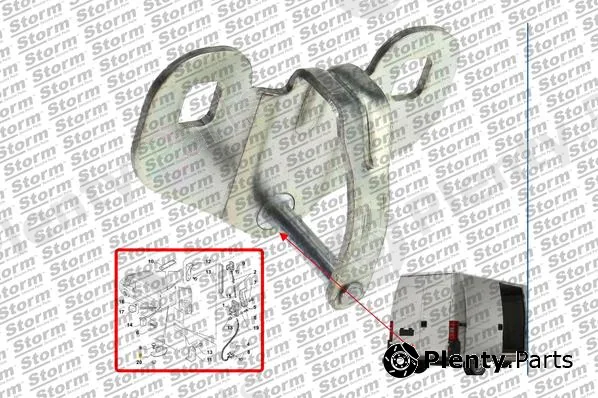 Storm Quality Parts 79945 — Guide, locking knob