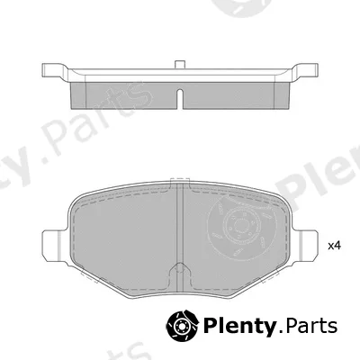 Hagen GP1717 — Brake Pad Set, disc brake