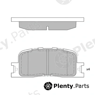 Hagen GP2038 — Brake Pad Set, disc brake