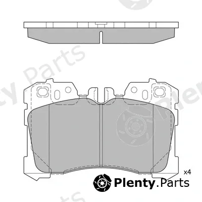 Hagen GP1496 — Brake Pad Set, disc brake