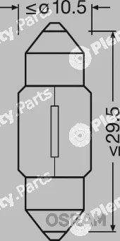 ams-OSRAM 6438 — Bulb, interior light ORIGINAL