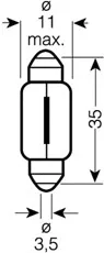 ams-OSRAM 6486X — Bulb, interior light ORIGINAL
