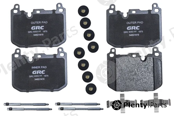 GRC - Ultra Brakes GMD1875 — Brake Pad Set, disc brake