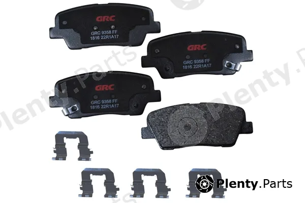 GRC - Ultra Brakes GCD1816 — Brake Pad Set, disc brake
