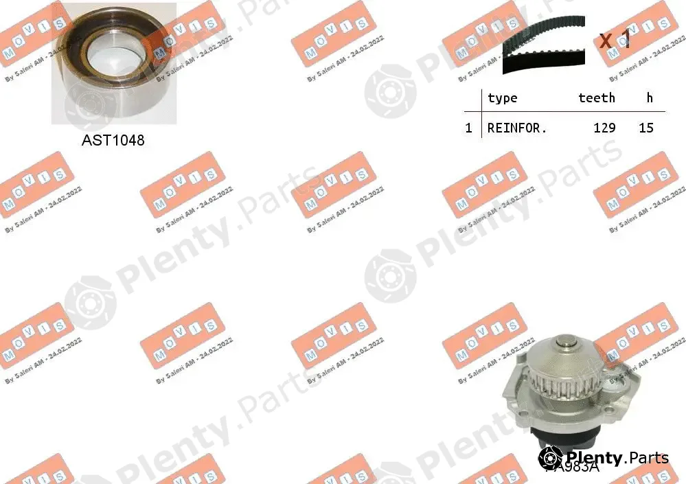 Movis ASTK0846PA — Water Pump & Timing Belt Kit