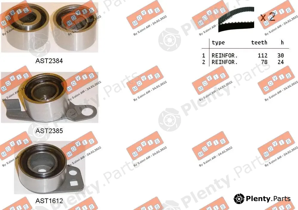 Movis ASTK0952C — Timing Belt Kit