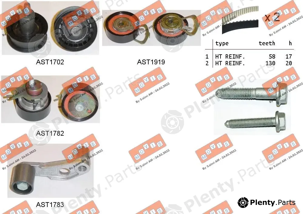 Movis ASTK0939 — Timing Belt Kit