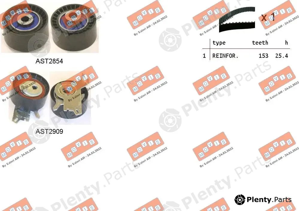 Movis ASTK1156 — Timing Belt Kit