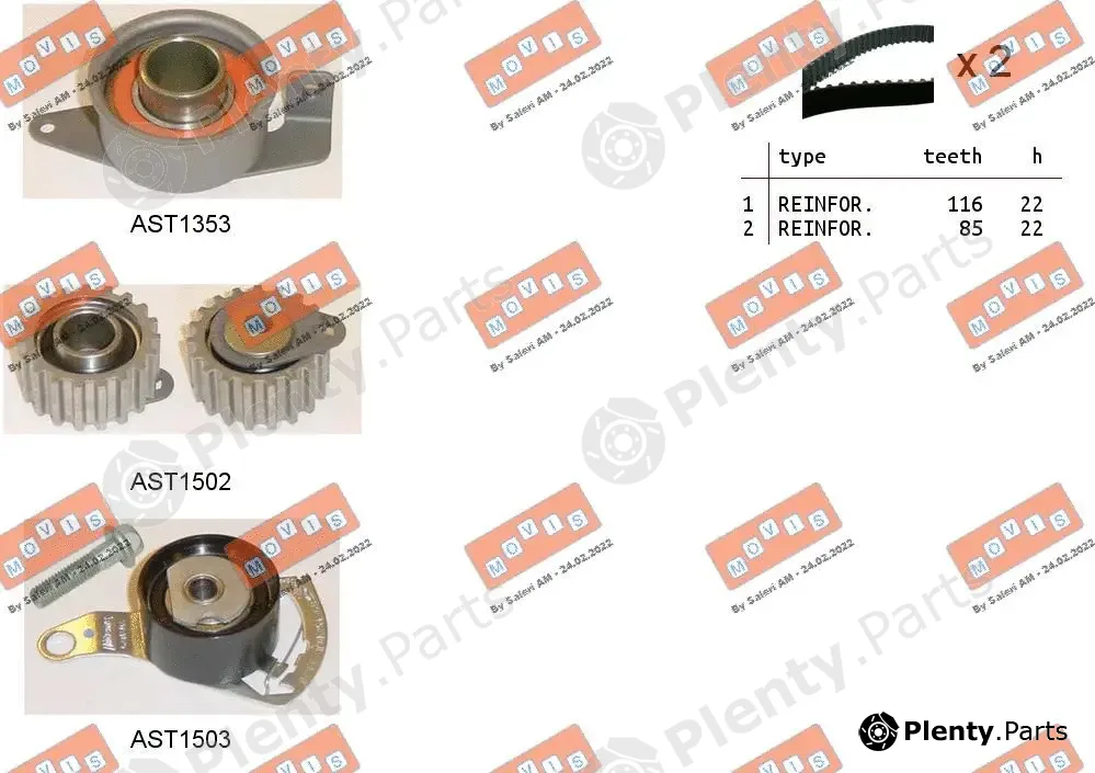 Movis ASTK0822 — Timing Belt Kit