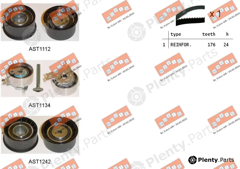 Movis ASTK1046 — Timing Belt Kit