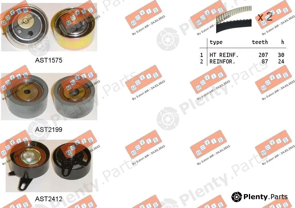 Movis ASTK1173 — Timing Belt Kit