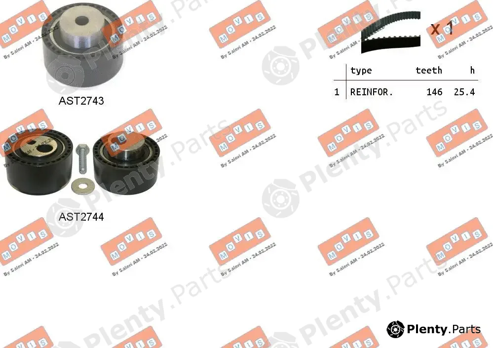 Movis ASTK1083 — Timing Belt Kit