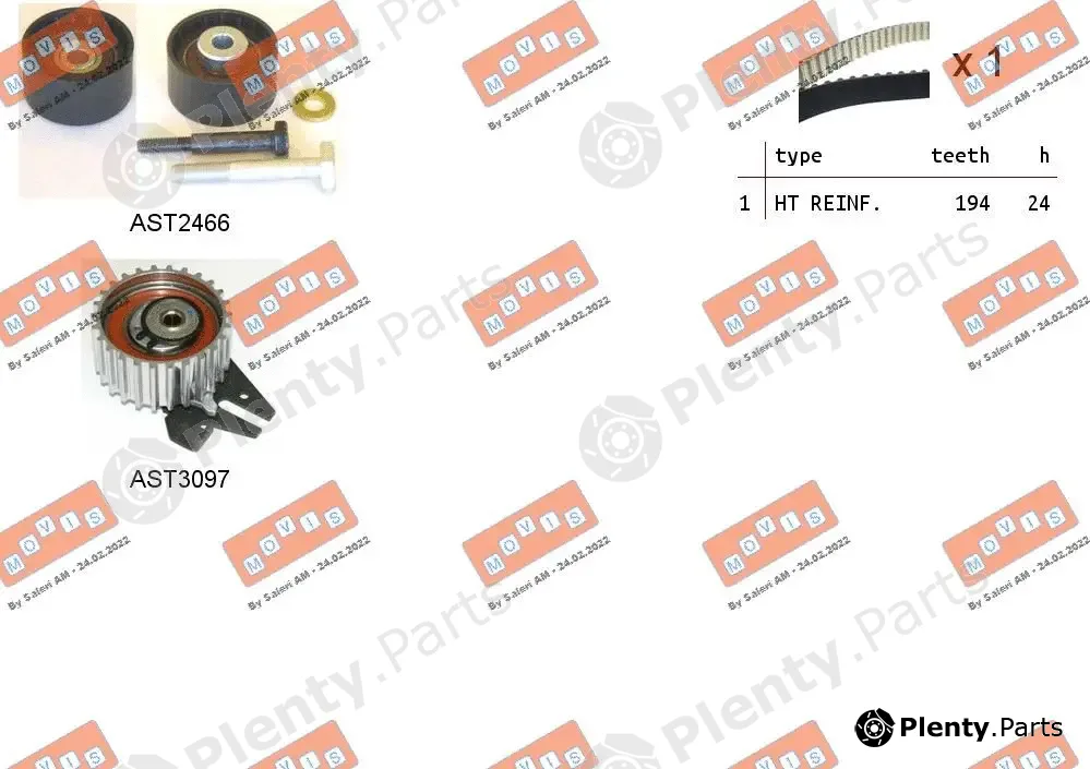 Movis ASTK1094 — Timing Belt Kit