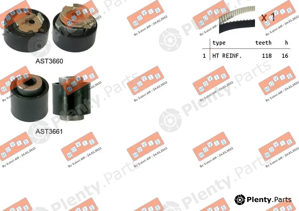 Movis ASTK1167 — Timing Belt Kit
