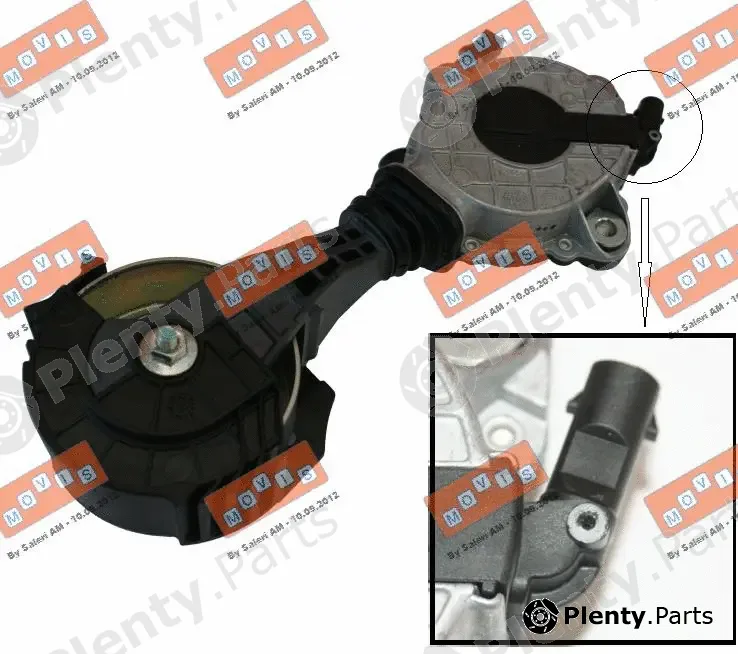Movis AST3554 — Belt Tensioner, V-ribbed belt