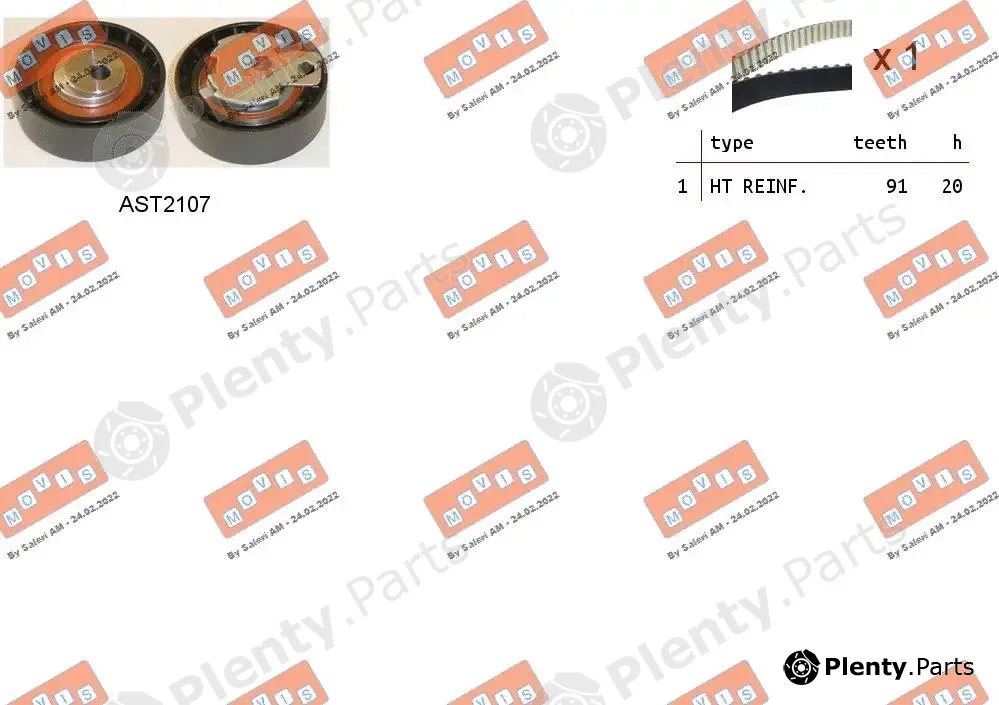 Movis AST2107K — Tensioner Pulley, timing belt