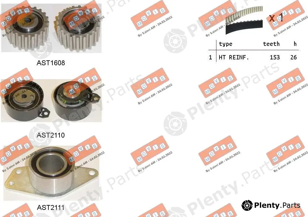 Movis ASTK1172 — Timing Belt Kit