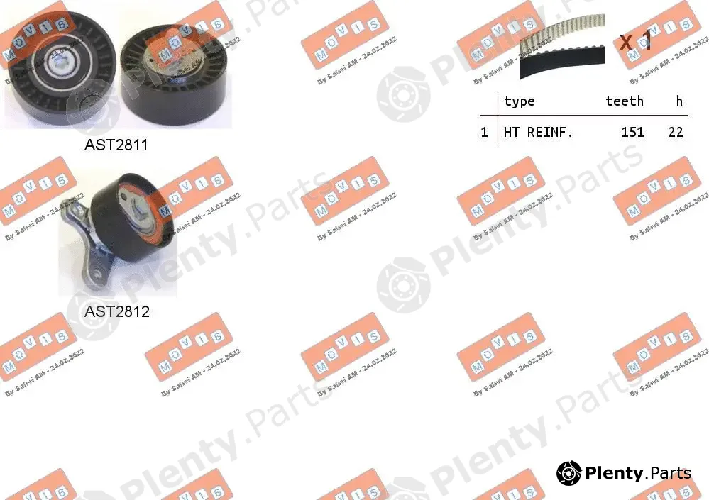 Movis ASTK1128 — Timing Belt Kit