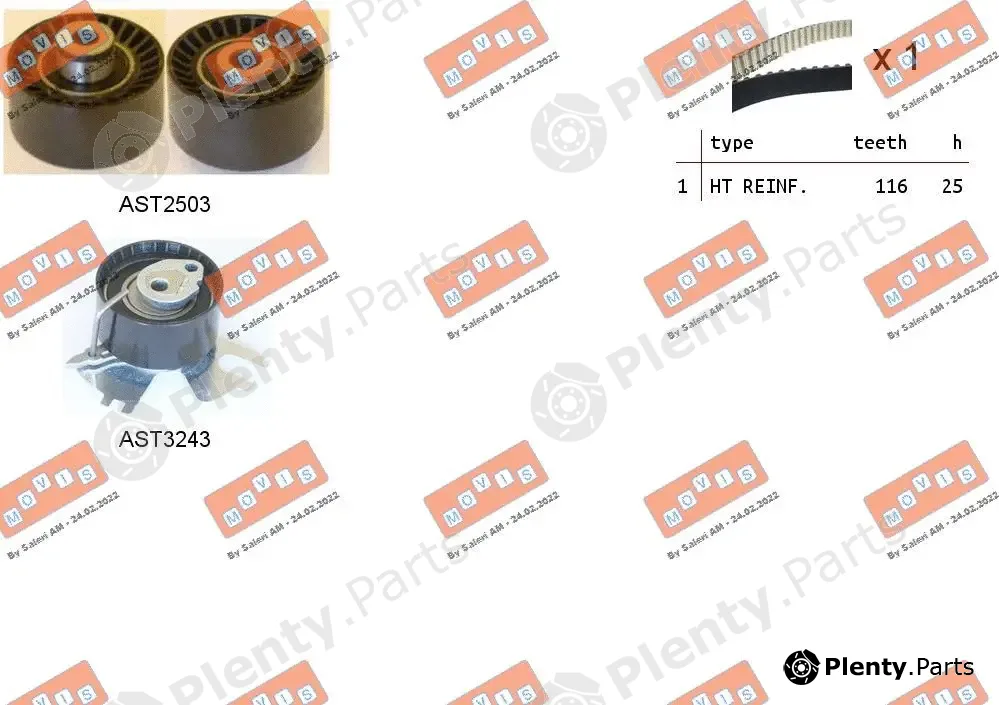 Movis ASTK1157 — Timing Belt Kit
