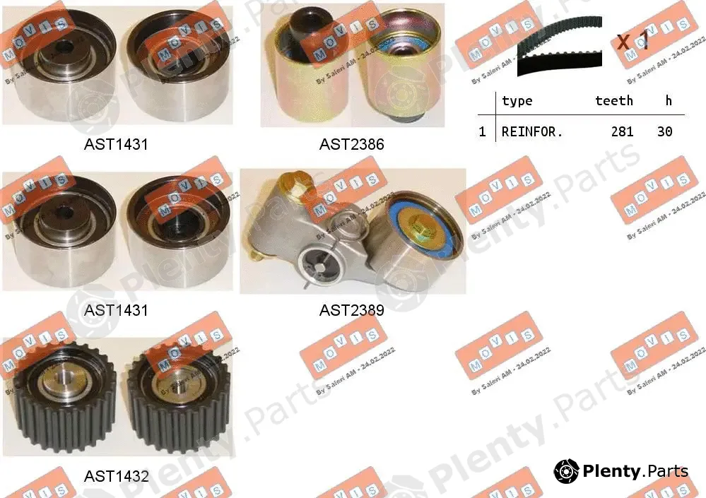 Movis ASTK0995 — Timing Belt Kit