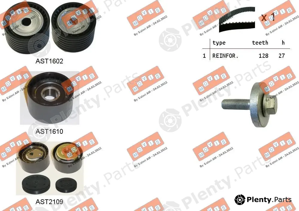 Movis ASTK1052 — Timing Belt Kit
