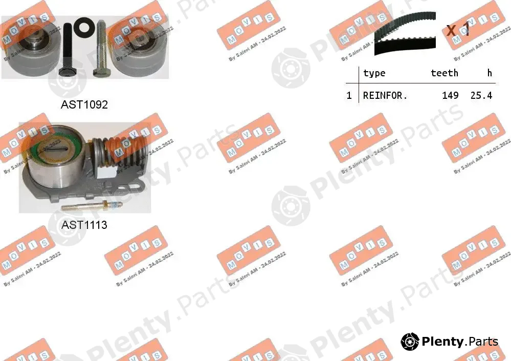 Movis ASTK1038 — Timing Belt Kit