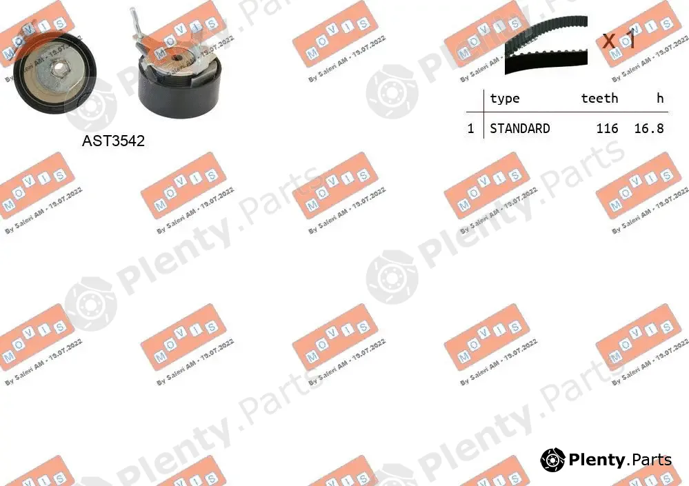 Movis ASTK1295 — Timing Belt Kit