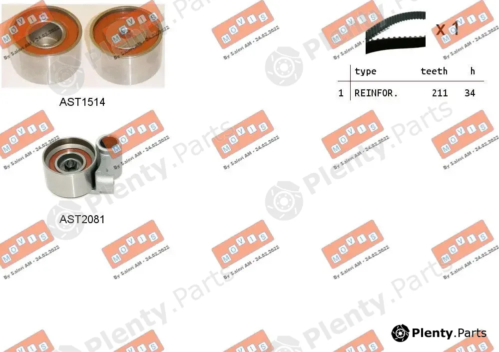 Movis ASTK1284 — Timing Belt Kit