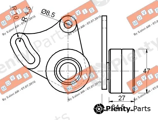 Movis AST1287 — Tensioner Pulley, timing belt