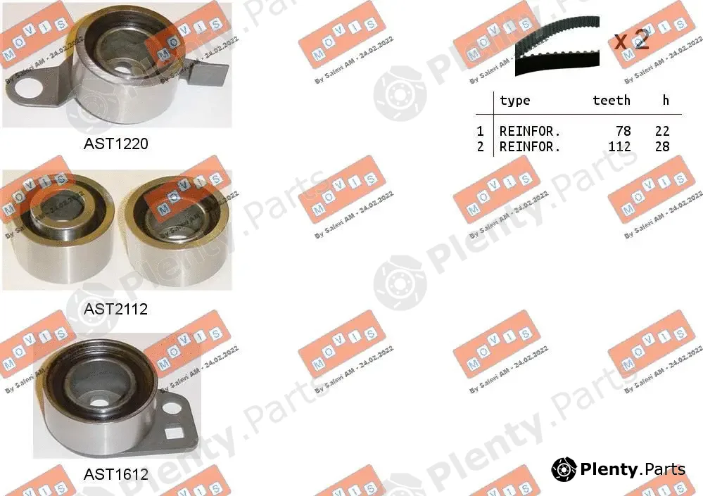 Movis ASTK0957C — Timing Belt Kit