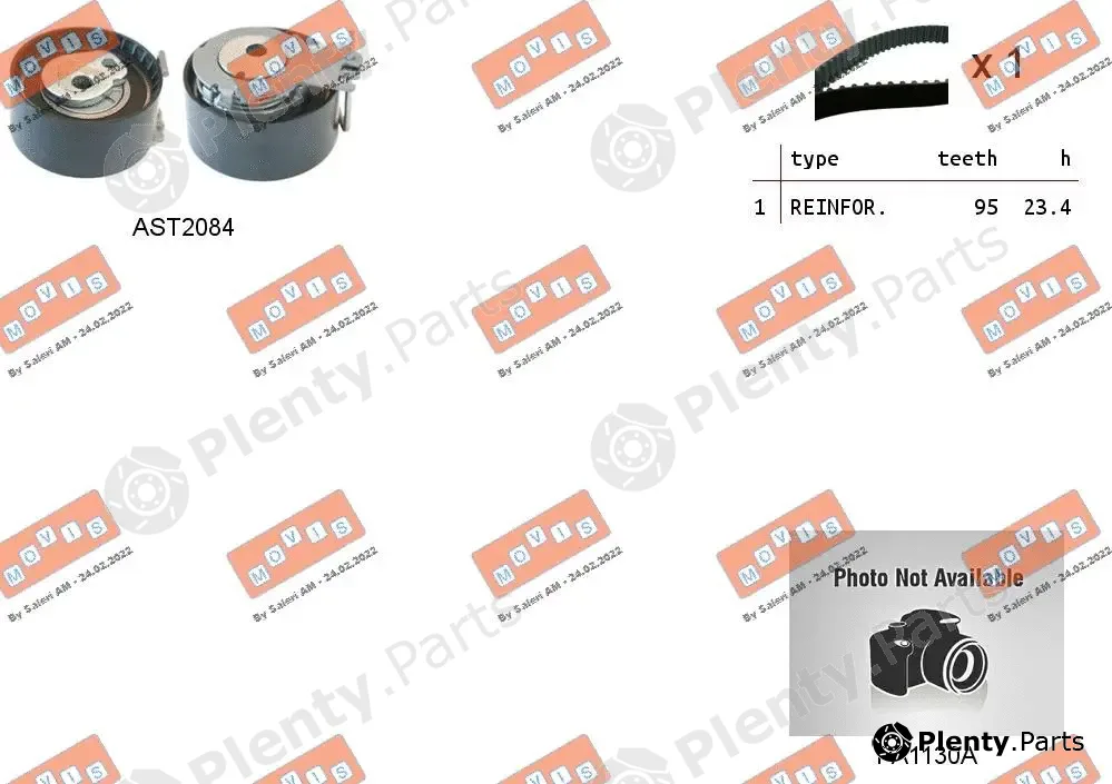 Movis ASTK0922PA — Water Pump & Timing Belt Kit