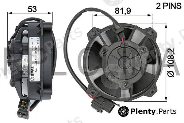 RPL Quality APEL110412S — Fan, engine cooling
