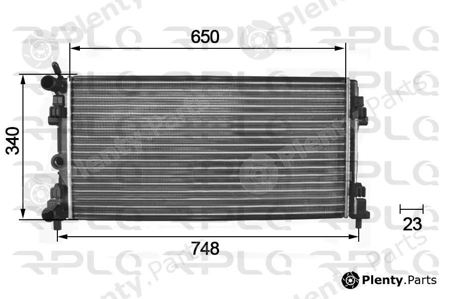 RPL Quality APRAVW5018 — Radiator, engine cooling