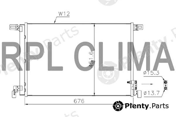 RPL Quality APCDAU5034 — Condenser, air conditioning