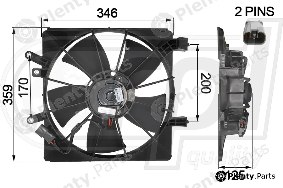RPL Quality APELHO5007 — Fan, engine cooling