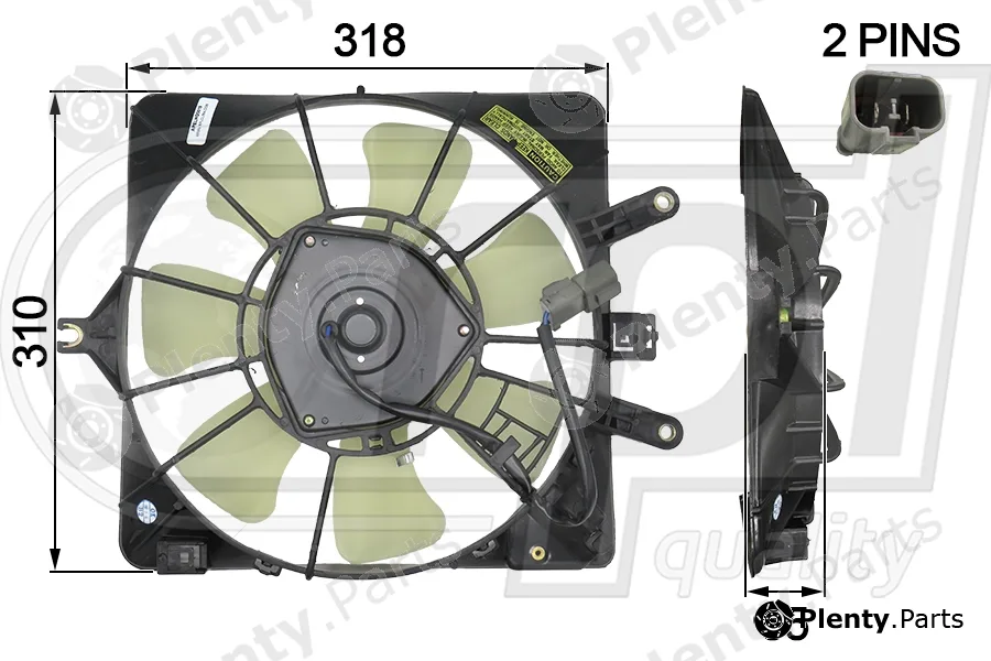RPL Quality APELHO5019 — Fan, engine cooling