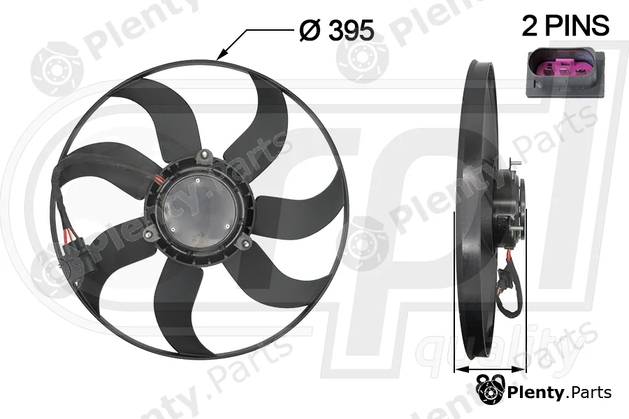 RPL Quality APELVW5595 — Fan, engine cooling