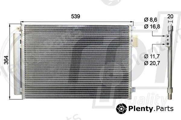 RPL Quality APCDFT5073 — Condenser, air conditioning