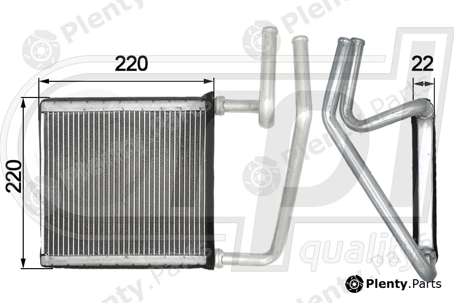 RPL Quality APCHKM5001 — Heat Exchanger, interior heating