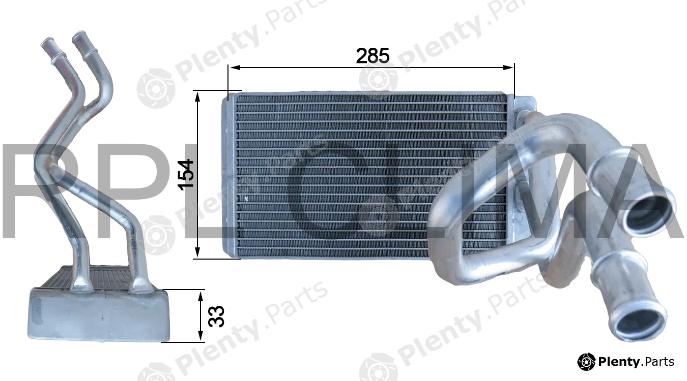 RPL Quality APCHNI1012 — Heat Exchanger, interior heating
