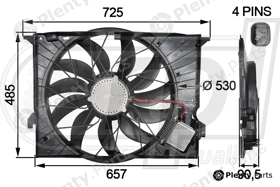 RPL Quality APELMB5040 — Fan, engine cooling