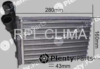 RPL Quality APCHCI1016 — Heat Exchanger, interior heating
