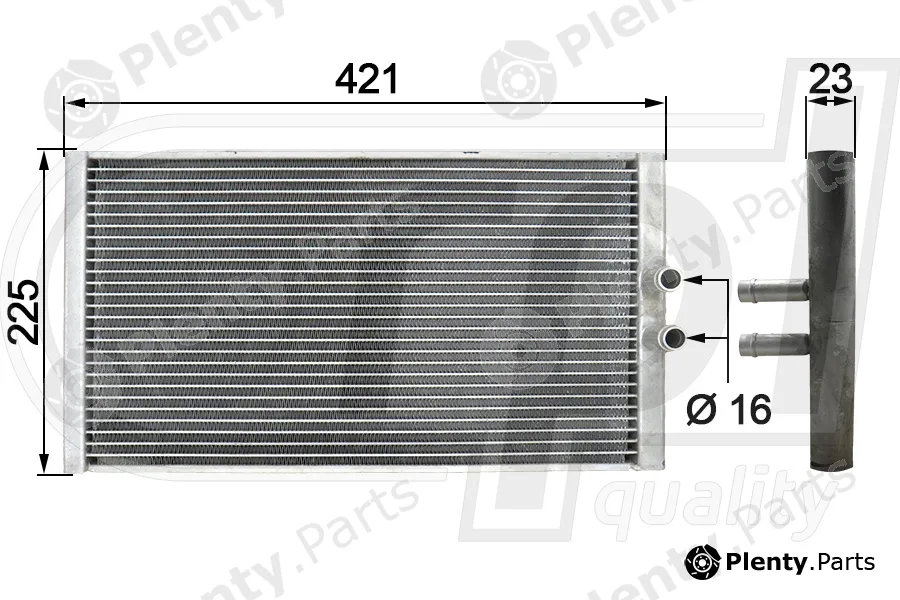 RPL Quality APCHVO5013 — Heat Exchanger, interior heating
