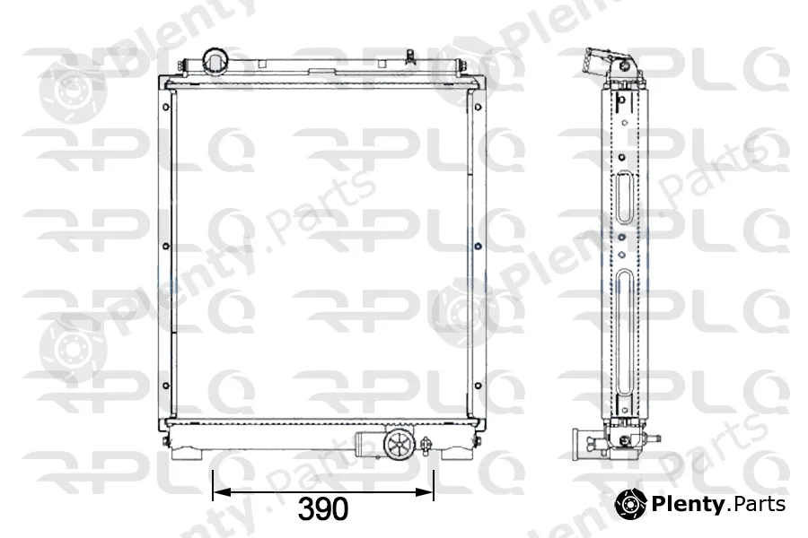 RPL Quality APRAMI5002 — Radiator, engine cooling